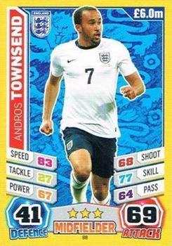 2014 Topps Match Attax World Stars #88 Andros Townsend Front
