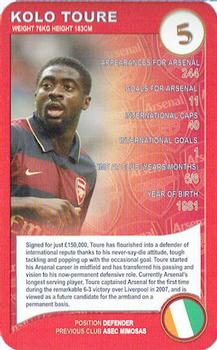 2008 Top Trumps Specials Arsenal #NNO Kolo Toure Front