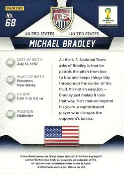 2014 Panini Prizm FIFA World Cup Brazil #68 Michael Bradley Back