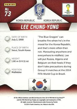 2014 Panini Prizm FIFA World Cup Brazil #73 Lee Chung-Yong Back