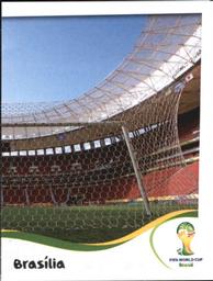 2014 Panini FIFA World Cup Brazil Stickers #11 Estadio Nacional Mane Garrincha Front