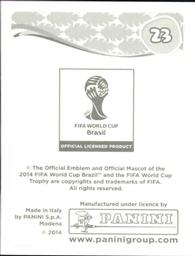 2014 Panini FIFA World Cup Brazil Stickers #23 Estadio Beira-Rio Back