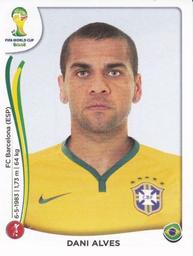 2014 Panini FIFA World Cup Brazil Stickers #37 Dani Alves Front