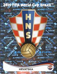 2014 Panini FIFA World Cup Brazil Stickers #51 Hrvatska Logo Front
