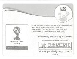 2014 Panini FIFA World Cup Brazil Stickers #52 Hrvatska Team Back