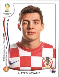 2014 Panini FIFA World Cup Brazil Stickers #64 Mateo Kovacic Front
