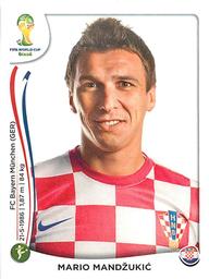 2014 Panini FIFA World Cup Brazil Stickers #69 Mario Mandžukić Front