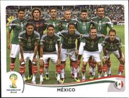 2014 Panini FIFA World Cup Brazil Stickers #71 Mexico Team Front