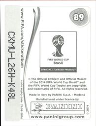 2014 Panini FIFA World Cup Brazil Stickers #89 Cameroon Logo Back