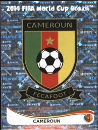 2014 Panini FIFA World Cup Brazil Stickers #89 Cameroon Logo Front