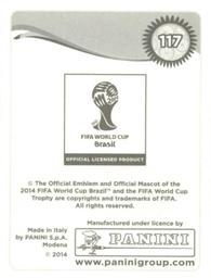 2014 Panini FIFA World Cup Brazil Stickers #117 Sergio Busquets Back