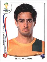 2014 Panini FIFA World Cup Brazil Stickers #172 Rhys Williams Front