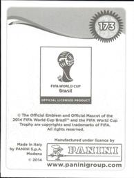 2014 Panini FIFA World Cup Brazil Stickers #173 Brett Holman Back