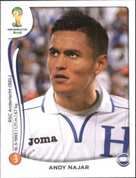 2014 Panini FIFA World Cup Brazil Stickers #407 Andy Najar Front