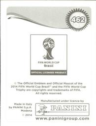 2014 Panini FIFA World Cup Brazil Stickers #462 Mojtaba Jabbari Back