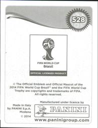 2014 Panini FIFA World Cup Brazil Stickers #528 Fatau Dauda Back