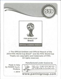 2014 Panini FIFA World Cup Brazil Stickers #539 Kevin-Prince Boateng Back