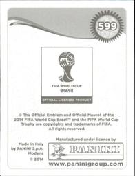 2014 Panini FIFA World Cup Brazil Stickers #599 Nabil Ghilas Back