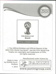 2014 Panini FIFA World Cup Brazil Stickers #600 El Arabi Soudani Back