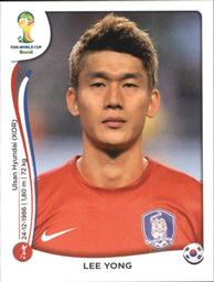 2014 Panini FIFA World Cup Brazil Stickers #629 Lee Yong Front