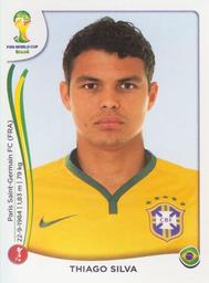 2014 Panini FIFA World Cup Brazil Stickers #35 Thiago Silva Front