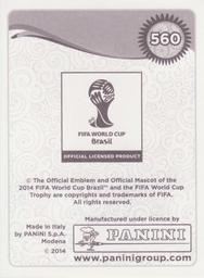2014 Panini FIFA World Cup Brazil Stickers #560 Aron Johannsson Back