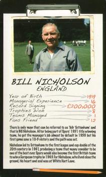 2006 Top Trumps Limited Editions Football Managers #NNO Bill Nicholson Front