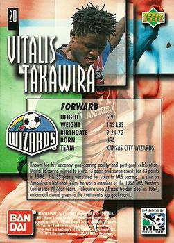 1997 Upper Deck MLS #20 Vitalis Takawira Back
