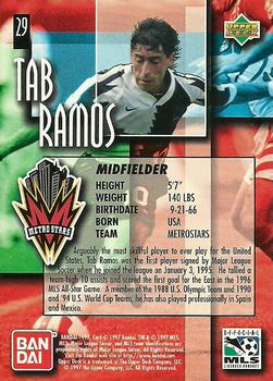 1997 Upper Deck MLS #29 Tab Ramos Back