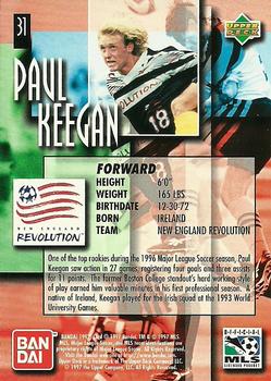 1997 Upper Deck MLS #31 Paul Keegan Back