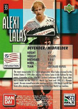 1997 Upper Deck MLS #33 Alexi Lalas Back