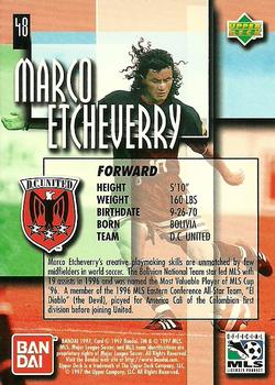 1997 Upper Deck MLS #48 Marco Etcheverry Back