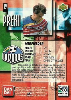 1997 Upper Deck MLS #19 Preki Back