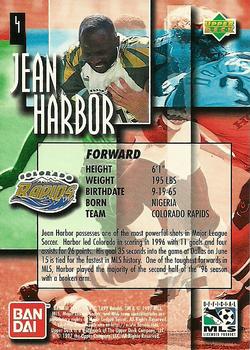 1997 Upper Deck MLS #4 Jean Harbor Back