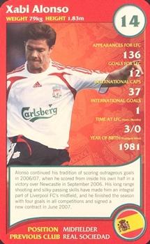 2008 Top Trumps Specials Liverpool #NNO Xabi Alonso Front