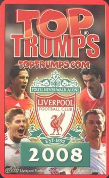 2008 Top Trumps Specials Liverpool #NNO Jermaine Pennant Back