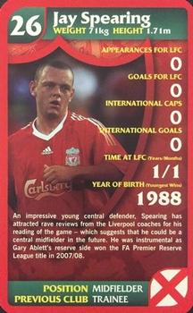 2009 Top Trumps Specials Liverpool #NNO Jay Spearing Front