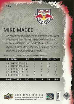2009 Upper Deck MLS #142 Mike Magee Back