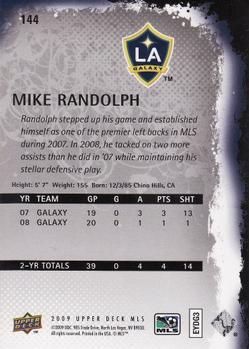 2009 Upper Deck MLS #144 Mike Randolph Back