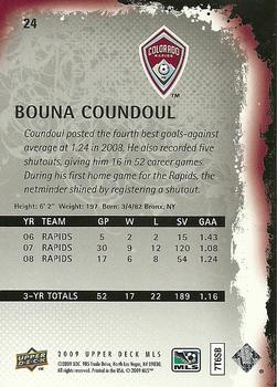 2009 Upper Deck MLS #24 Bouna Coundoul Back