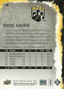 2009 Upper Deck MLS #68 Eddie Gaven Back