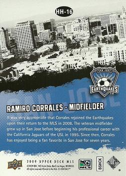 2009 Upper Deck MLS - Hometown Heroes #HH-16 Ramiro Corrales Back