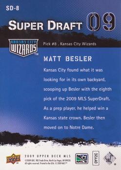 2009 Upper Deck MLS - Super Draft #SD-8 Matt Besler Back