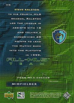 2000 Upper Deck MLS - All-MLS Team #M5 Steve Ralston Back