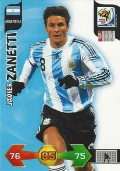 2010 Panini Adrenalyn XL World Cup (UK Edition) #2 Javier Zanetti Front