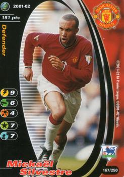 2001 Wizards Football Champions Premier League 2001-2002 #167 Mickael Silvestre Front