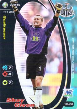 2001 Wizards Football Champions Premier League 2001-2002 #188 Shay Given Front
