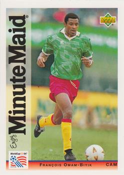 1994 Upper Deck Minute Maid World Cup #8 Francois Omam-Biyik Front