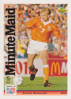1994 Upper Deck Minute Maid World Cup #24 Dennis Bergkamp Front