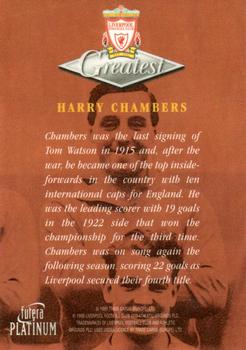 1999 Futera Platinum Liverpool Greatest #NNO Harry Chambers Back